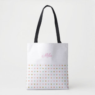 Zoete harten tote bag