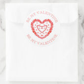 ZOETE HARTEN Valentijn Grote Ronde Stickers (Tas)