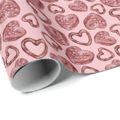 Zoete Harten Valentijnsdag Cadeaupapier (Rol Hoek)