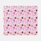 Zoete Harten vieren overal feest Fleece Deken (Voorkant (Horizontaal))