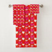 Zoete Hartjes Patroon Bad Handdoek (Insitu)
