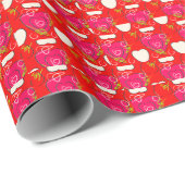 Zoete Hartjes Patroon Cadeaupapier (Rol Hoek)