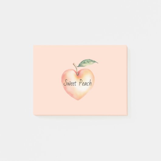 Zoete Hartperzik Post-it® Notes (Voorkant)
