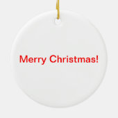 Zoete Hawaiaanse strand Kerstbal Keramisch Ornament (Achterkant)