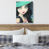 Zoete Heks Ingepakt Canvasprint Canvas Afdruk (Insitu (Slaapkamer))