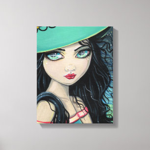 Zoete Heks Ingepakt Canvasprint Canvas Afdruk