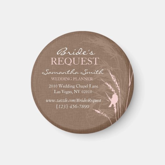 Zoete herfst bruid Business Magnet 2 (Voorkant)