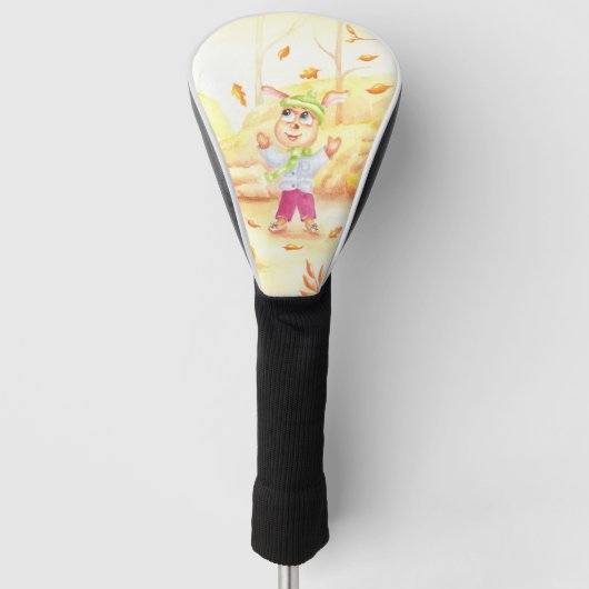 Zoete herfstwandeling in het bos golfheadcover (Voorkant)