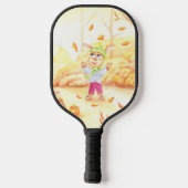 Zoete herfstwandeling in het bos pickleball paddle (Achterkant)