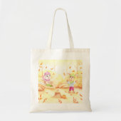 Zoete herfstwandeling in het bos tote bag (Voorkant)