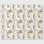 zoete herfstweels, Regenlaarzen, pompoen Cadeaupapier (Vlak)