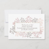 Zoete herinnering Bereavement Hartelijk dank Bedankkaart (Voorkant)