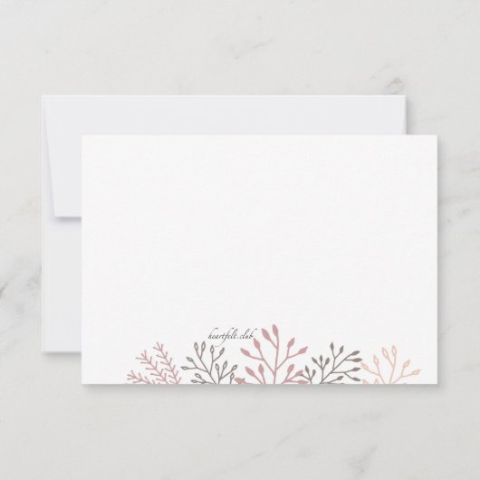 Zoete herinnering Bereavement Hartelijk dank Bedankkaart (Achterkant)