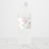 Zoete herten- en reekalfvoedsel- en dranklabelset waterfles etiket (Achterkant)