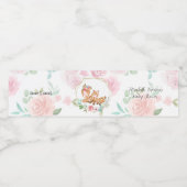 Zoete herten- en reekalfvoedsel- en dranklabelset waterfles etiket (Enkel label)