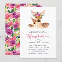 Zoete Herten Moeder En Baby Bloemrijke Baby Shower