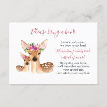 Zoete Herten Moeder En Baby Shower Boek Kaart
