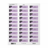 Zoete Hibiscus Bruiloft Retouradres Label (Full Sheet)