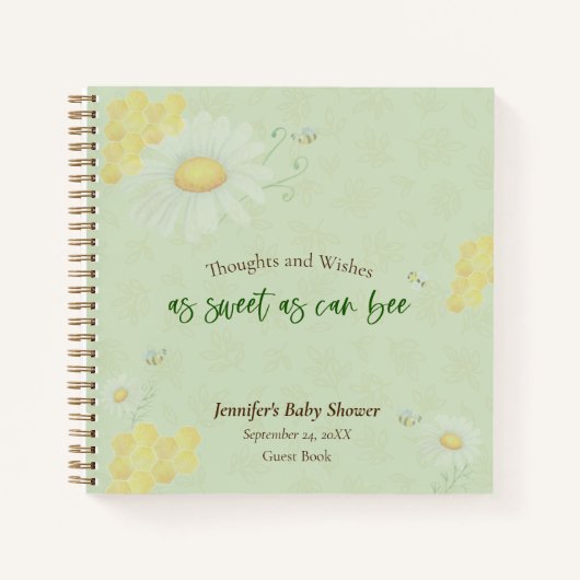 Zoete hoe je Baby shower kunt zijn Notitieboek (Voorkant)