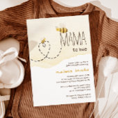 Zoete hommel mama om bijenbaby shower uitnodiging