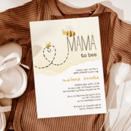Zoete hommel mama om bijenbaby shower uitnodiging