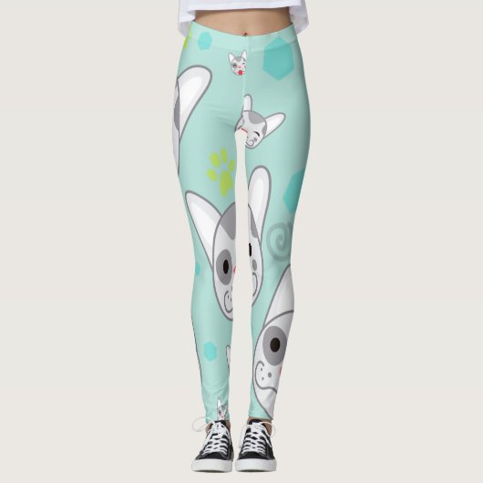 Zoete hond leggings (Voorkant)