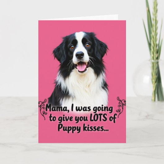 Zoete Hond Moederdag Kaart (Voorkant)