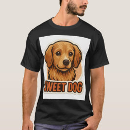 Zoete Hondensticker: Aardig Hondenstickerontwerp T-shirt