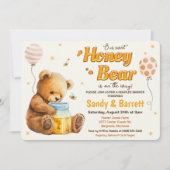Zoete Honing Beer Baby Shower Uitnodiging (Voorkant)