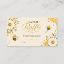 Zoete Honing Bij Baby Boeken Luiers Raffle Tickets