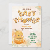 Zoete Honing Bij Baby Shower Uitnodiging (Voorkant)