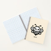 Zoete Honing Bij - Kawaii Kinderkamer Lijn Kunst Notitieboek (Binnen)