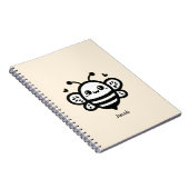 Zoete Honing Bij - Kawaii Kinderkamer Lijn Kunst Notitieboek (Rechterzijde)