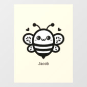 Zoete Honing Bij - Kawaii Kinderkamer Lijn Kunst Raamsticker (Vel)