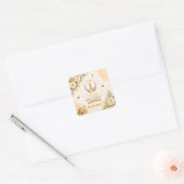 Zoete Honing Bij Verjaardag Vierkante Sticker (Envelop)