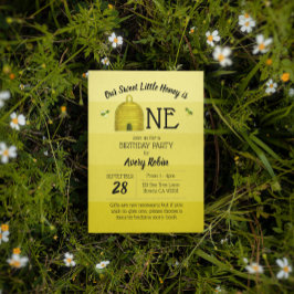 Zoete Honing is Eén Eerste Verjaardag Kaart