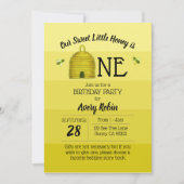 Zoete Honing is Eén Eerste Verjaardag Kaart (Voorkant)