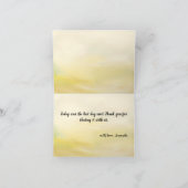 Zoete honing met bloemen eerste bij één verjaardag bedankkaart (Binnen)