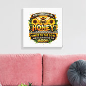 Zoete honing | Spreuken 16:24 Canvas Afdruk (Insitu (Woonkamer))