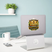 Zoete Honing | Spreuken 16:24 Sticker (Laptop op bureau)