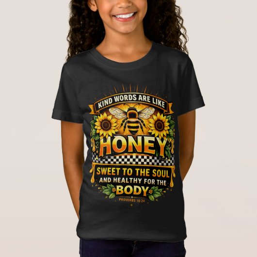 Zoete honing | Spreuken 16:24 T-shirt (Voorkant)