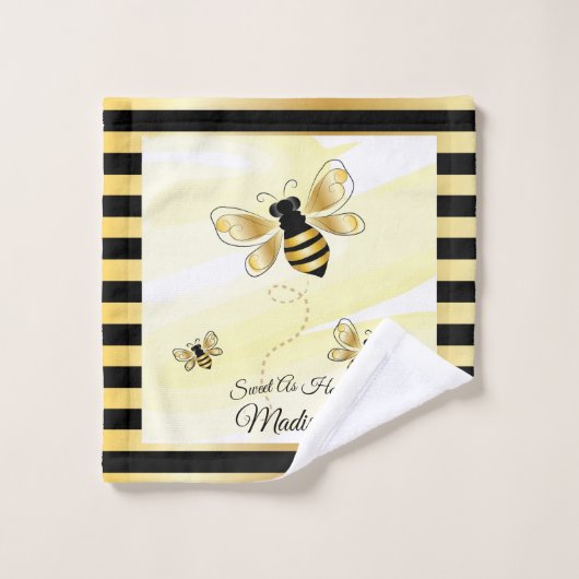 Zoete honingbadhanddoekset bad handdoek (Wasdoekje)