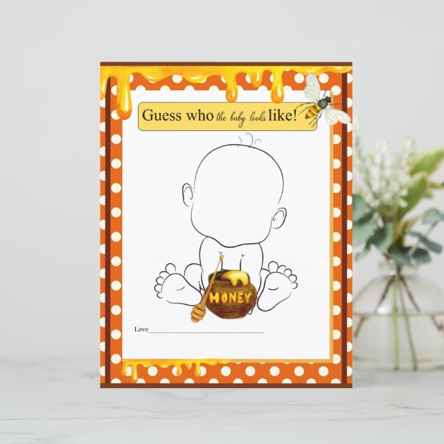 Zoete honingbij die er als spel zal uitzien Baby (Staand voorkant)