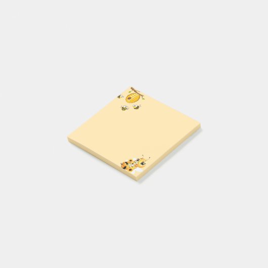 Zoete honingbij post-it® notes (Schuin)
