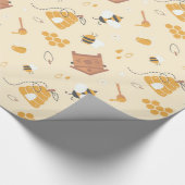 Zoete honingbijen cadeaupapier (Hoek)