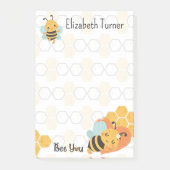 Zoete honingraat & hommels bij je gepersonaliseerd post-it® notes (Voorkant)