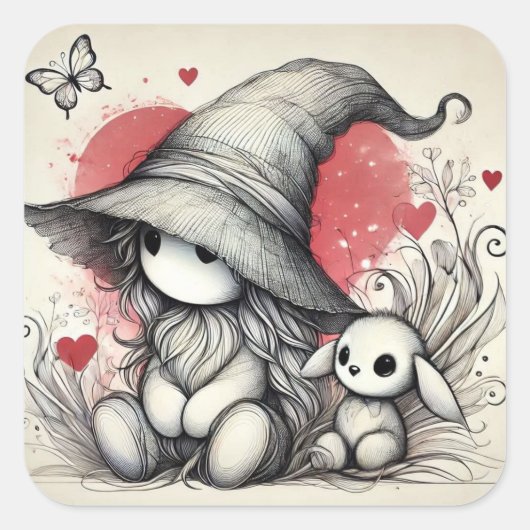Zoete Horror Muur Kunst 3 Inch Sticker (Voorkant)