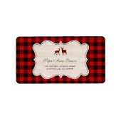 Zoete Houthakker Kleine Jager Baby Shower Etiket (Voorkant)