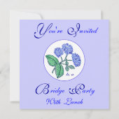 Zoete Hydrangea Brug Feest Kaart (Achterkant)