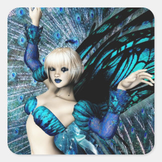 zoete ijdelheid vierkante sticker